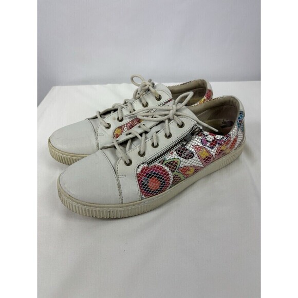Born Mosaic Tamara Tamera Sneakers White Leather Brights 11 - Picture 4 of 12